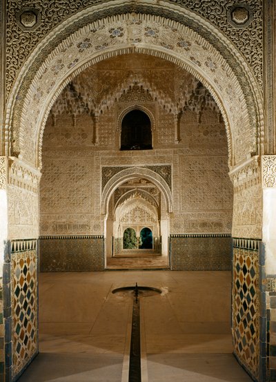 Halle der zwei Schwestern, Löwenpalast, Alhambra von Unbekannt Unbekannt